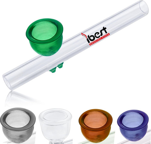 Glass steamroller pipe cup - glass,